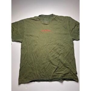 Vitriol Graphic T-Shirt Mens XL Olive Green Decoding The Past Streetwear Tee